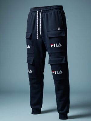 Lycra Cargo Jogger Pants Dark Blue – Stretchable Premium Streetwear for Men