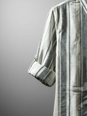 Black & Grey Striped Cotton Shirt | Premium Casual Wear
