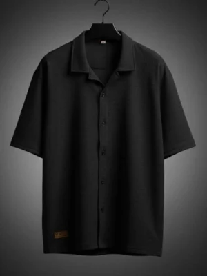 Black 5-Sleeve Lycra Shirt-Style T-Shirt