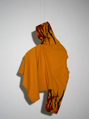 Mustard Yellow Lycra Oversized T-Shirt