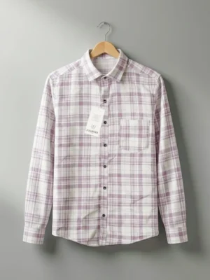 Light Purple Checked Shirt
