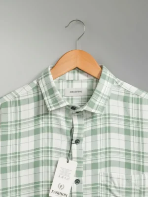 Light Green Checked Shirt