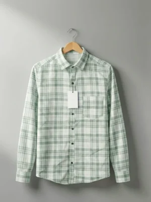 Light Green Checked Shirt