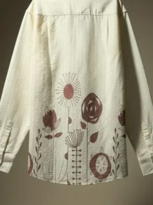 Popcorn Floral Artistic Designer Shirt