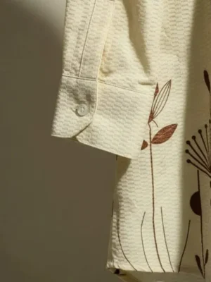 Popcorn Floral Artistic Designer Shirt