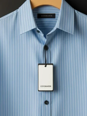 Sky Blue Striped Full Sleeve Shirt