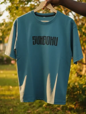 Sunggoku Graphic Oversized T-Shirt – Teal Green