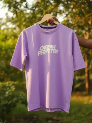 Cadena Perpetua Graphic Lavender Oversized T-Shirt