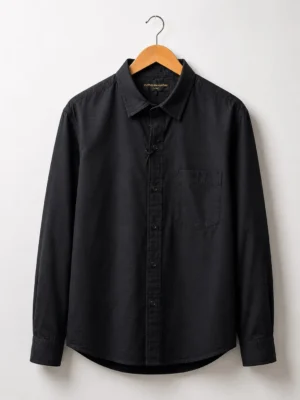 Premium Black Cotton Full Sleeve Shirt for Men