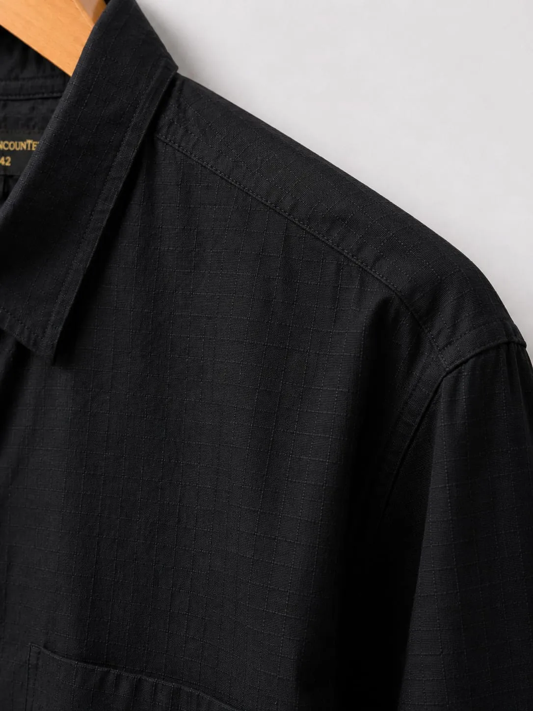 Premium Black Cotton Full Sleeve Shirt for Men - Image 3